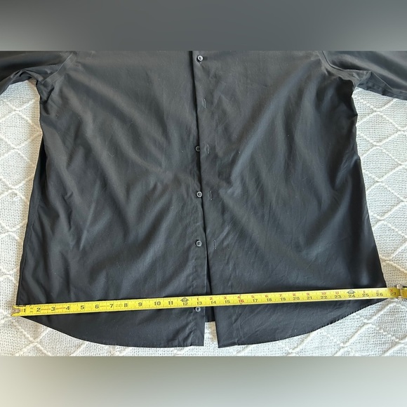 Calvin Klein Men’s Performance Black Button Down Dress shirt. 17 1/2 - Picture 8 of 11